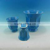 3pcs Blue Color Ceramic Garden Planter Pot
