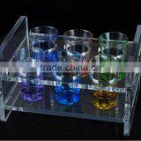 Customized New Transparent Acrylic Wine Bottle Rack thumbnail-3