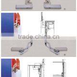 Pneumatic vertical lift-down mechanism