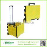 Plastic Folding Utility Cart/Lightweight Mobile Shopping Trolley thumbnail-5