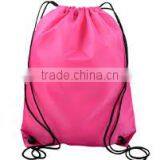 2016 Wholesale Promotion Basic Sport Drawstring Bag With Outer Mesh Pocket thumbnail-2