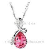 2016 Cheap Women's Rhinestone Chain Crystal Pendent Necklace Waterdrop Jewelry Xmas Christmas Gift for Decoration thumbnail-4