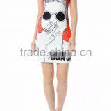 Digital Print High Quality Woman Dress New Design Holiday Dress thumbnail-1