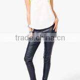 Oem Women's Clothing Hot New Design Sexy Lady Mesh Stitching Vest Chiffon Shirt thumbnail-5