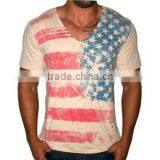 American Flag Black White Tees Latest New Design Men Printing t Shirt for Men thumbnail-2