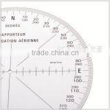 Kearing Round Shape Plastic Aviation Protracotr 360 Degree for Flying Direction Guiding #KRP-1 thumbnail-5