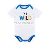 2017 Fashion Baby Clothes Short Sleeve 100% Cotton Baby Rompers Summer