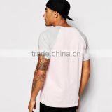 2015 Mens Blank t Shirt Latest Contrast Raglan Sleeve t Shirt Men thumbnail-4