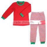 Infant Baby Christmas Red Stripes Pajama 2 Pieces Pajama Outfits Sets thumbnail-3