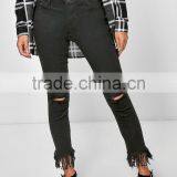 Ladies 2016 Fashion Skinny Jeans Fray Hem Denim Jeans Wholesale thumbnail-5