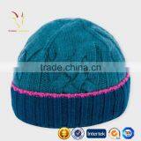 Cable Ribbed Wool Cashmere Mens Hat Styles thumbnail-1