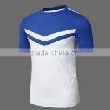 Summer Style Mens Athletic Sport T Shirt Short Sleeve Slim Fit Polyester Shirt thumbnail-2
