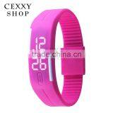 2016 Fashionable Cheap Waterproof Rubber Digital Silicone Led Watch For Sports thumbnail-2