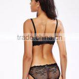 Runwaylover 5471 Hot Sale Sexy Black Lace Sexy Bra and Thongs Set thumbnail-2
