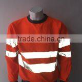 100% Polyester Inner Brush Fleece hi Vis Sweatshirt Meet EN ISO20471 thumbnail-3