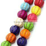 (Grade B) Synthetic Mixed Halloween Pumpkin Turquoise Beads thumbnail-1
