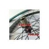 700C Carbon Wheels Clincher 38MM Black Spokes Black Hubs 3K Glossy thumbnail-2