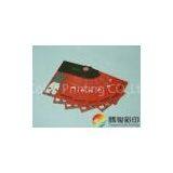 Custom Washable, Recyled, Fluor Red Paper Personalized Cardboard Hang Tags For Handbag thumbnail-1