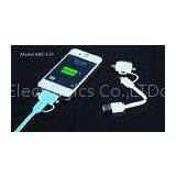 Colorful 1M IPhone 5 Apple Charger Cable 4 In 1 Micro USB Charger Data Cable thumbnail-1