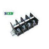 200A 600V High Current Rail Terminal Connectors , 24P Power Terminal Block 36.00mm Pitch