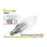 1070 Aluminum E14 Led Candle Bulb Clear Glass Flower Reflectors Point Shaped Ra80 270lm thumbnail-1