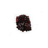 1.75mm Round Red Garnet Gemstones For Custom Jewelry / 0.03cts