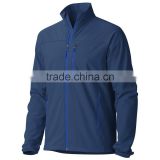 100% Polyester Navy Blue Softshell Jackets for men