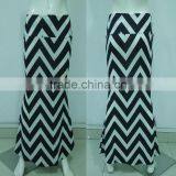 Hot Selling Zig Zag Chevron Maxi Long Skirt thumbnail-2