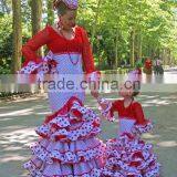 Stylish Ruffle Mother and Child Matching Outfit Mother and me Fancy Maxi Dress Matching Flamenco Dresses thumbnail-1