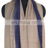 Gauze Pashmina Wool Shawl With Ombre Dye thumbnail-2