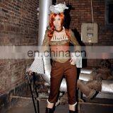 Steampunk Choker Collar With Brass Gears and Butterfly Wings thumbnail-5