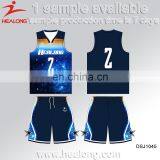 Thermal Transfer Printing Designed And Made Basketball Jerseys thumbnail-5