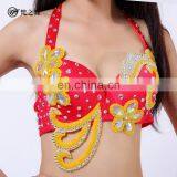 Newest Beaded Red Belly Dance Outfit thumbnail-2