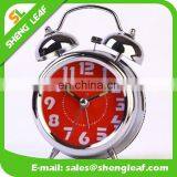 Spot Suply Silver Classical Quartz Clock Metal Bell Ring the Alarm Clock thumbnail-1