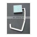 Square Metal Bag Hanger With Light Blue Diamonds