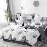 I@home Ins Nordic White Striped Print Cotton Duvet Bedsheets Bedding Set thumbnail-1