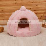 OEM Brand FBA Service Breathable Mongolian Yurt Shaped Pet Dog Cat House Bed With Removable Cushion Inside thumbnail-3