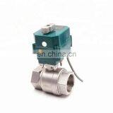 2 Way Electric Solenoid Ball Valve With Manual Override 3/4" Stainless Steel ADC9-24V CR04 With Two Wires thumbnail-1