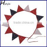 Decorative Wedding Party String Flag , Cheap Fabric Bunting SPD025 thumbnail-3