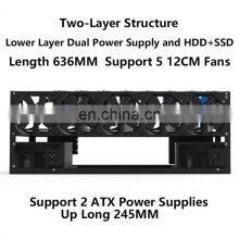 Good Quality Easy Install 16 Gpu Steel Open Air Shell Rig Case Rack 8gpu Open Air Type With Steel Graphics Card Frame thumbnail-4