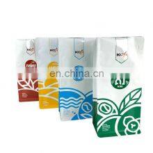 Customized Flat Bottom Food Packaging Zipper Coffee Aluminum Foil Packing Bag