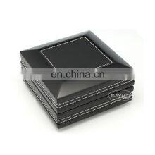 Luxury Customizedprinting Logo Diy Wood and Leather Cigar Ashtray thumbnail-2