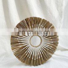 New Woven Seagrass Wall Decor Straw Rustic Pattern Woven Art Decor Placemat Wholesale thumbnail-3