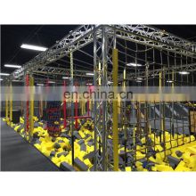 Professional outdoor indoor jumping adult trampoline park with dodge ball and ninja