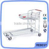 Stainless steel shopping trolley smart cart