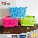 Whoseware Rectangular Plastic Storage Basket With Handle Quality Choice thumbnail-1