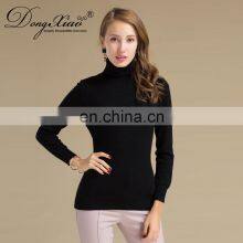 Basic Design Solid Pattern Cashmere Turtleneck Sweater for Women Winter Office Lady Style OEM Service for Adults thumbnail-3