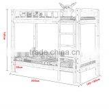 New Fashion Furniture Pine Wood Double Bunk Children Bed thumbnail-6