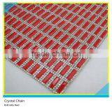 24*40 cm Crystal Rhinestone Mesh Iron On Sheets 5*15 mm Siam Rectangle Heat Transfer Sheets thumbnail-1