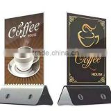 Menu holder with power bank on its base for restaurants/coffee shops/bars